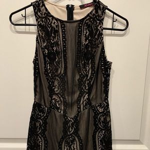 Black lace romper